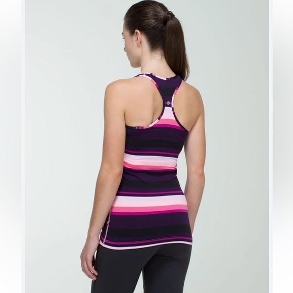 Lululemon Cool Racerback Tank Top striped - Picture 3 of 7